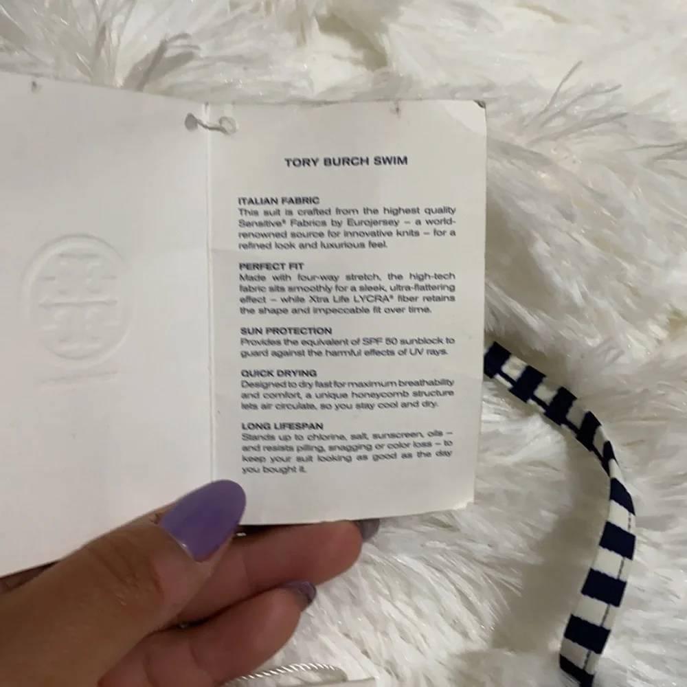 Tory Burch Clemente Top, Stripped Bikini Top